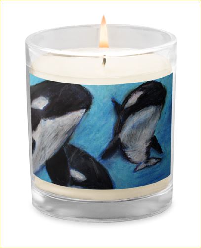 Orca Tides ~ Glass Jar Soy Wax Candle