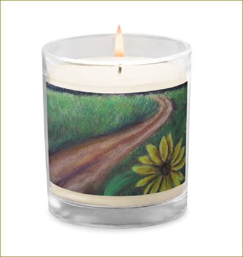 Sunflower Way ~ Glass Jar Soy Wax Candle