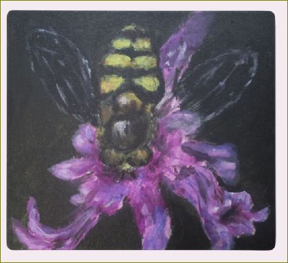 Poet and her Soul Speaking Paintings ~ prints, originals and more  Little bee Will you see Little worker bee  Original Artwork and Poetry of Artist Jen Shearer   This is a original painting printed on merchandise.