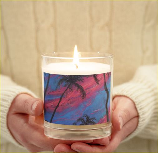 Forever Flutters ~ Glass Jar Soy Wax Candle