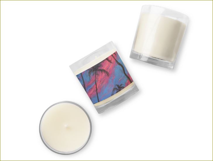 Forever Flutters ~ Glass Jar Soy Wax Candle