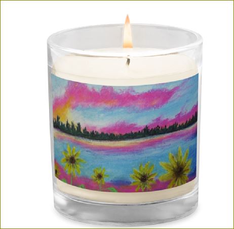 A Flower Fantasy ~ Glass Jar Soy Wax Candle
