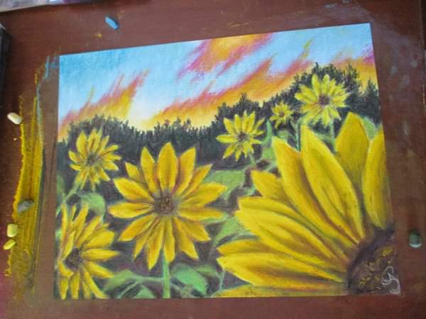 Sunflower Hue - Wood Print