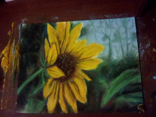 This is a original pastel artwork of Artist Jen Shearer

This original pastel piece comes framed and safely packaged with a tracking number

 

" Sunflower View "

 

Looking out what does it see

A world so magical

Swirling free

A moment caught on spree

Guiding to nature's light degree

 

Original Artwork and Poetry Of Artist Jen Shearer

 

11" x 14" 

Soft Pastel

Comes Framed

Free Shipping

.

 