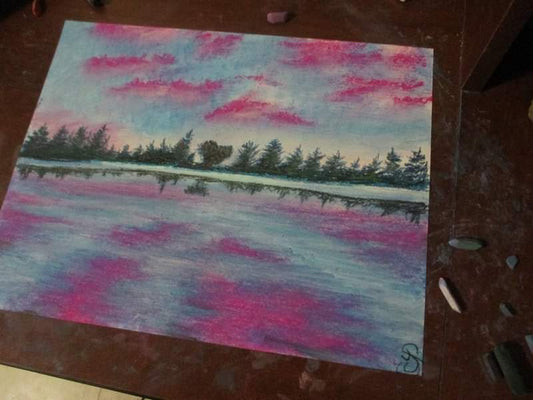 " Pressing Pink " ~ Original Pastel Painting