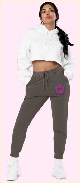 Rosy Pink ~ Pigment-dyed Unisex Sweatpants