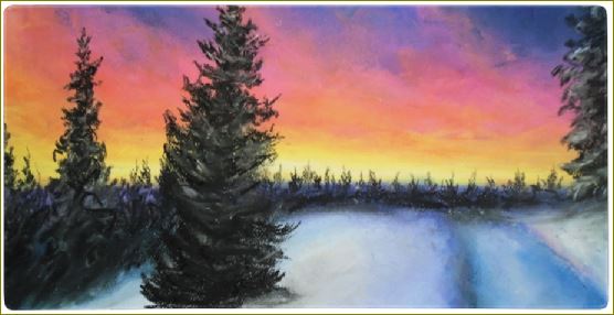 Poet and her Soul Speaking Paintings ~ prints, originals and more  Blowing when it is snowing The sun light glowing While the snow is growing Crisp cold snow blowing Snowy lands are flowing  Artwork and Poetry of Artist Jen Shearer   This is a original soft pastel painting printed on merchandise.