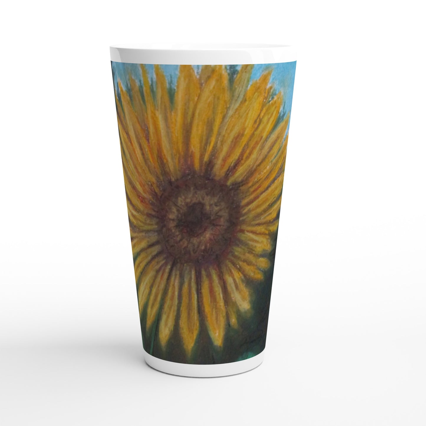 Petals of Yellows ~ Latte 17oz Ceramic Mug