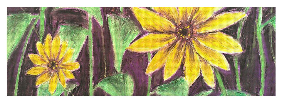 Nights of Sunflowers - Yoga Mat