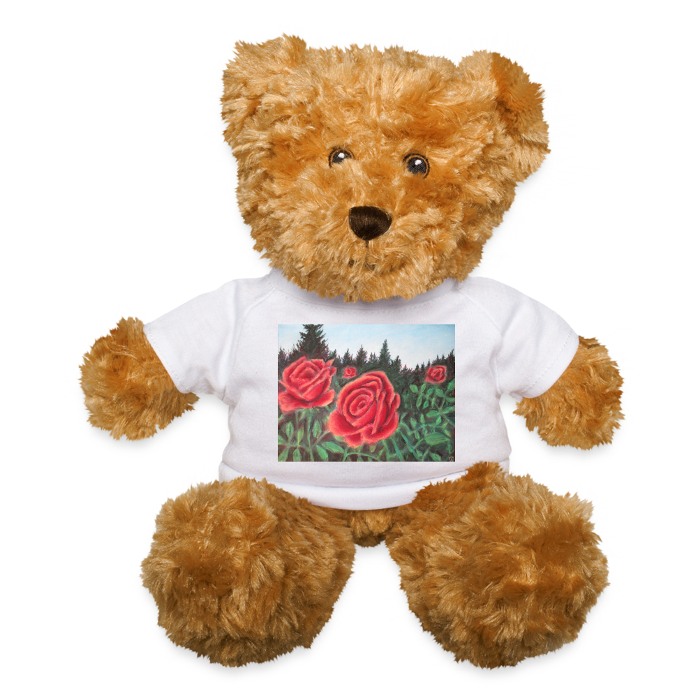 Pure Roses - Teddy Bear - white