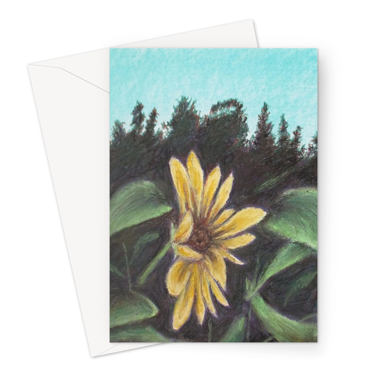 Flower Hour ~ Greeting Card