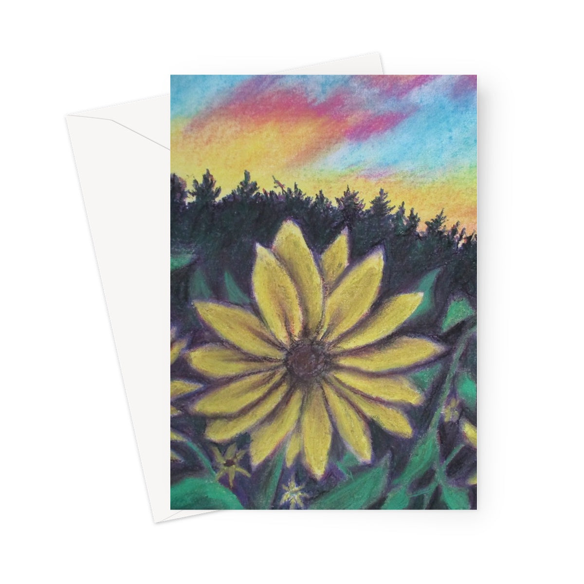 Sunflower Sunset ~ Greeting Card