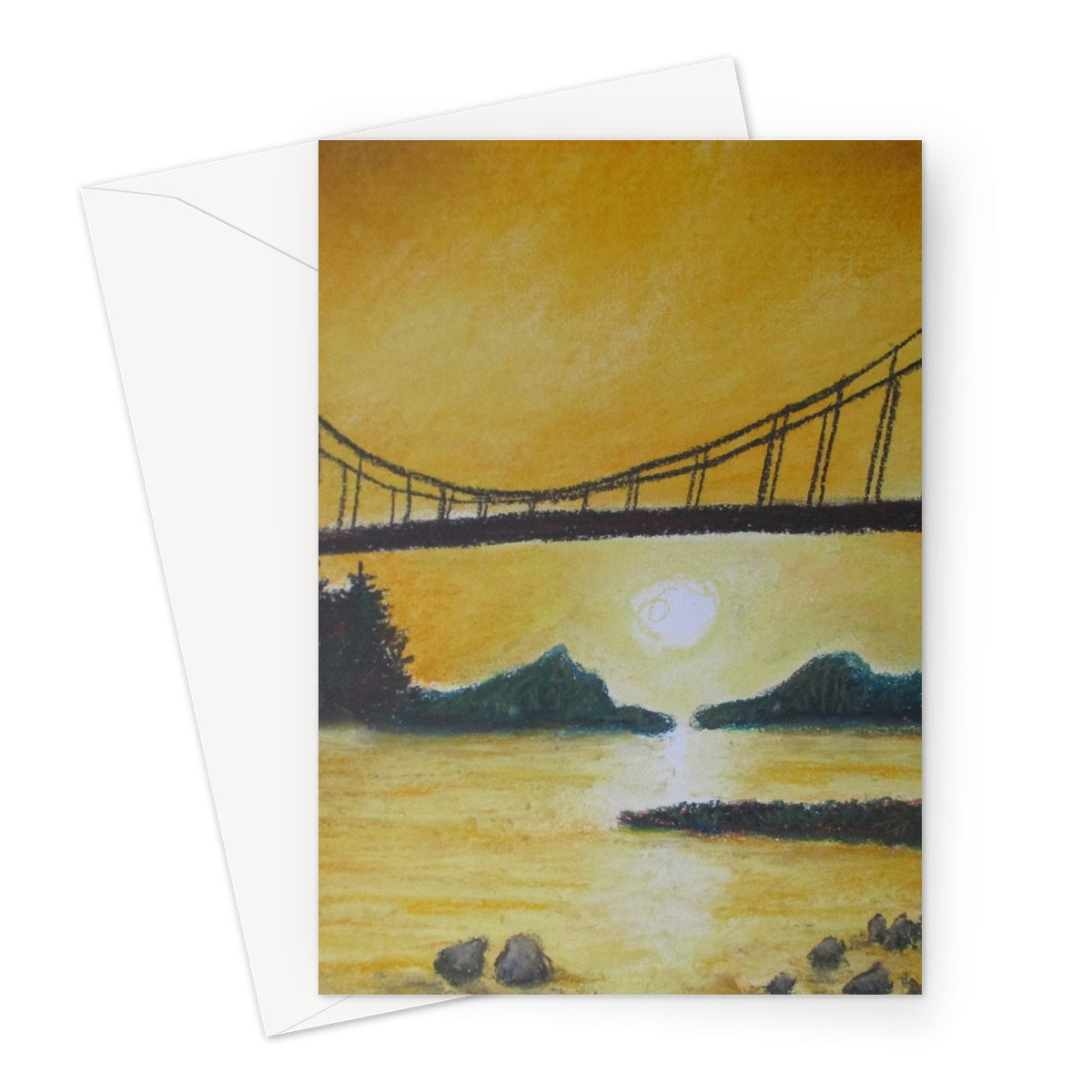 Bridge of Yellow ~ Greeting Card