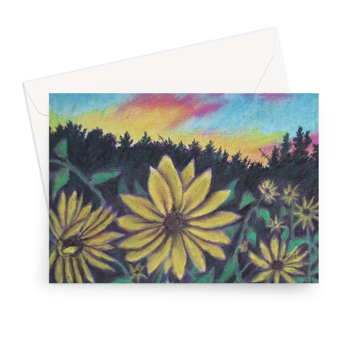 Sunflower Sunset ~ Greeting Card