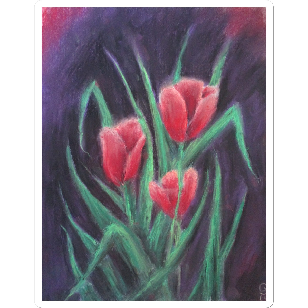 Poet and her Soul Speaking Paintings ~ prints, originals and more  Colours of pink and red Loves true wed Peeking out and hiding The colour red confiding   Original Artwork and Poetry of Artist Jen Shearer  This is a original painting printed on product.