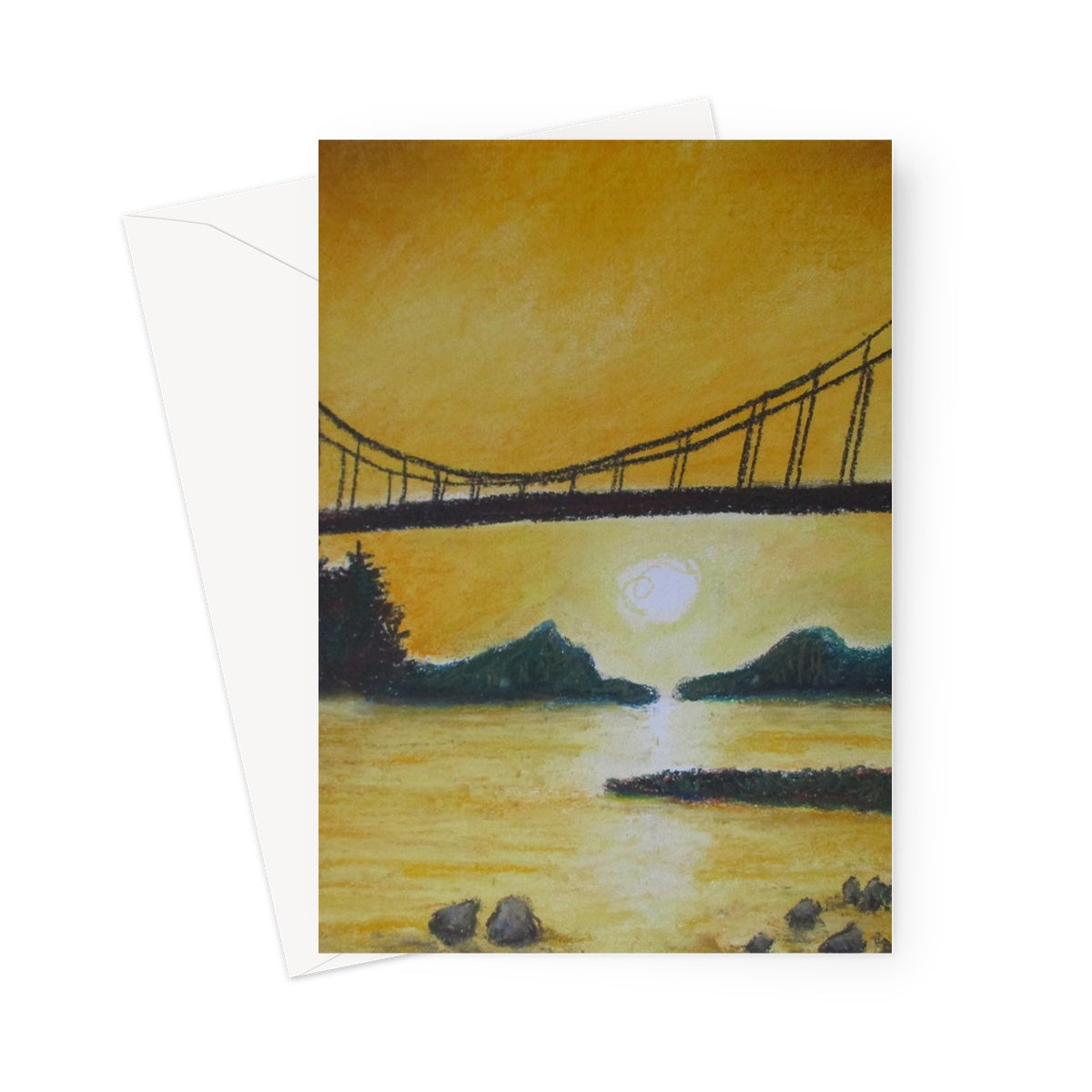 Bridge of Yellow ~ Greeting Card