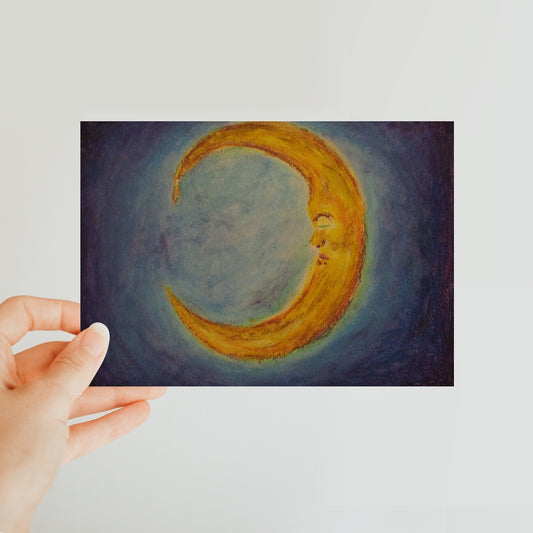 Mr. Moon ~ Postcard