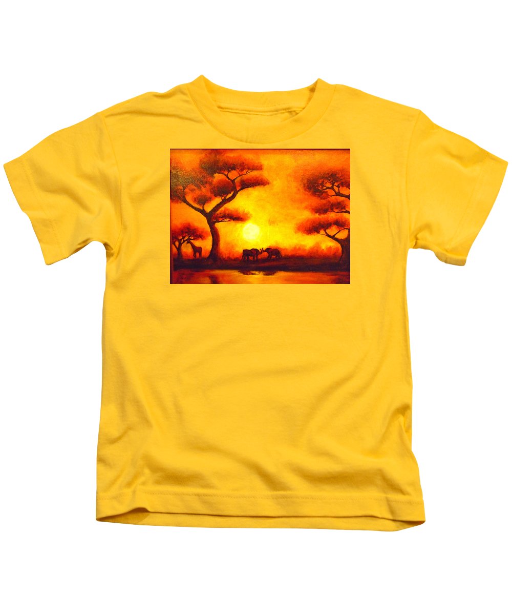 African Sunset  - Kids T-Shirt