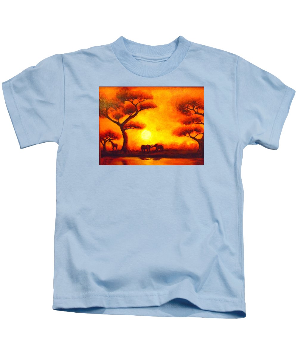 African Sunset  - Kids T-Shirt