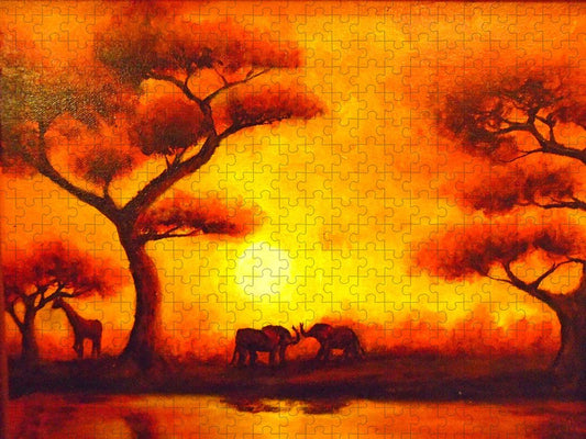 African Sunset  - Puzzle