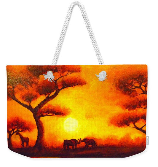 African Sunset  - Weekender Tote Bag