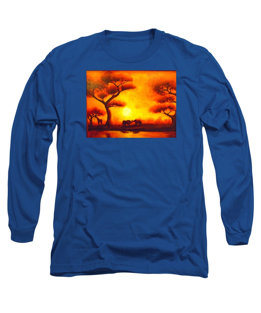 African Sunset  - Long Sleeve T-Shirt