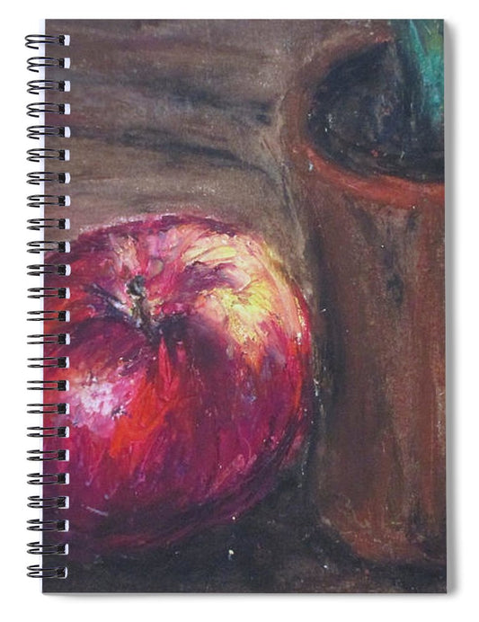 Apple B  - Spiral Notebook
