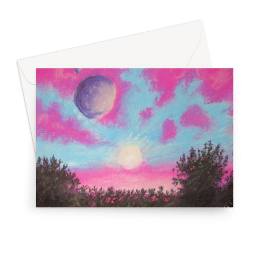 Drifting in Sunsets ~ High Quality Greeting Card