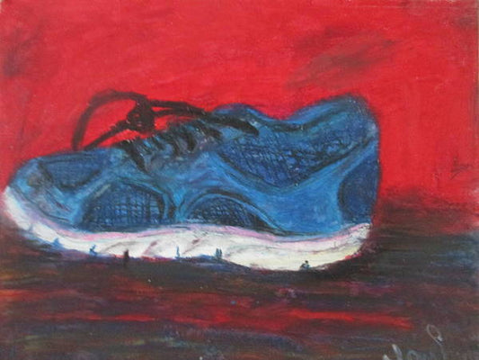 Blue Shoe - Art Print