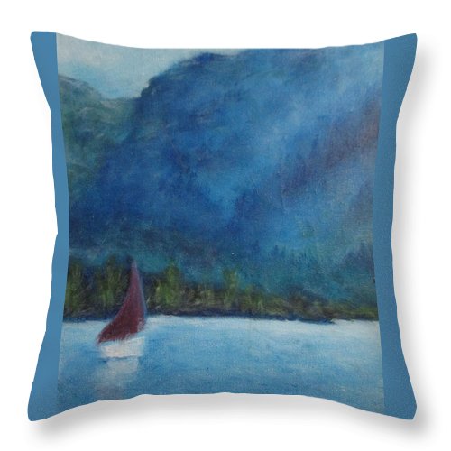 Boat Sailing - Throw Pillow