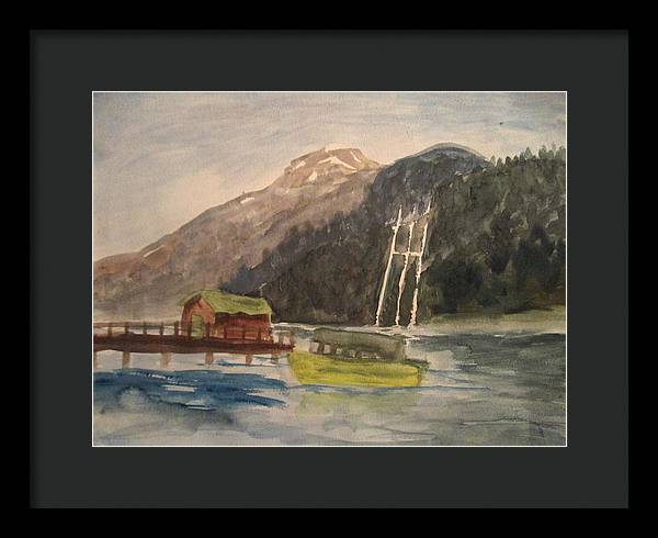 Boating Shore - Framed Print