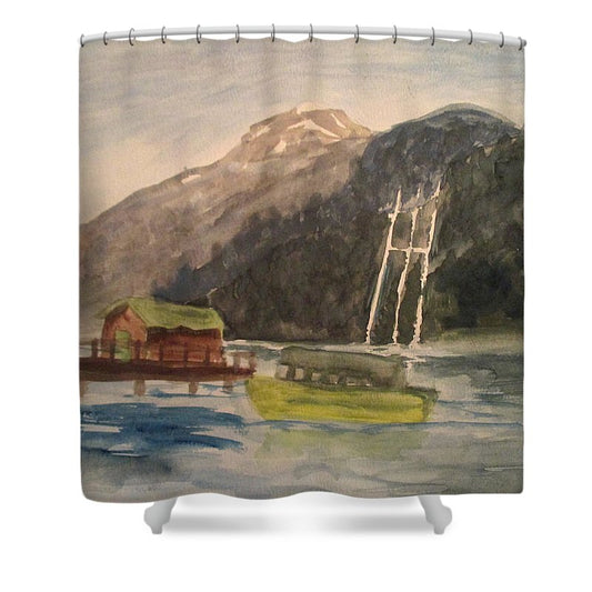 Boating Shore - Shower Curtain