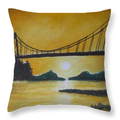 Bridge of Yellow - Throw Pillow