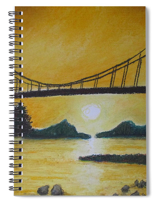 Bridge of Yellow - Spiral Notebook
