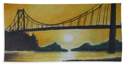 Bridge of Yellow - Beach Towel