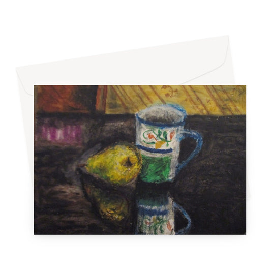 Still Life Pared Cup ~ Greeting Card