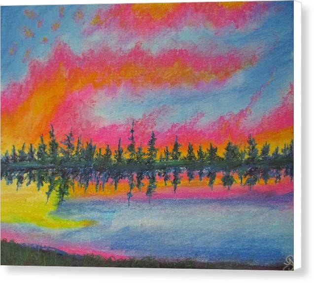 Candycane Sunset - Canvas Print