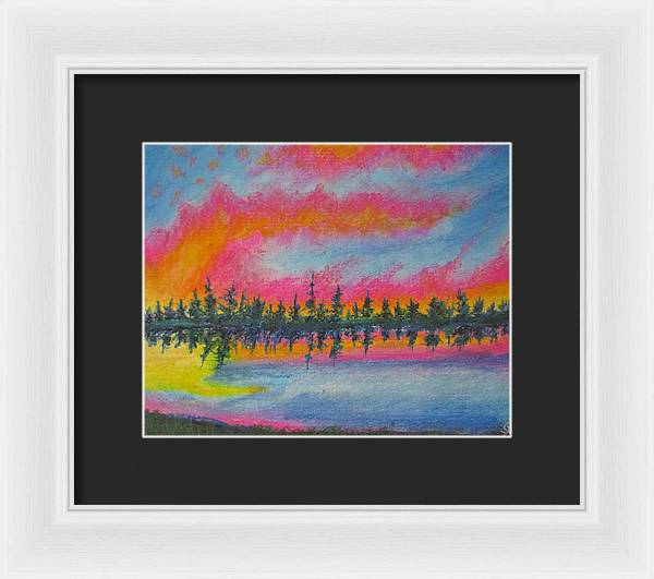 Candycane Sunset - Framed Print