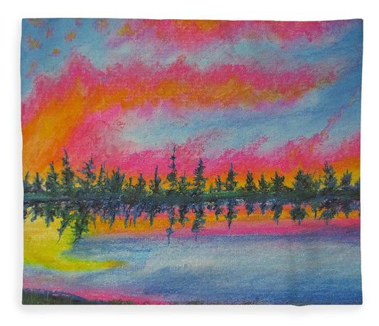 Candycane Sunset - Blanket