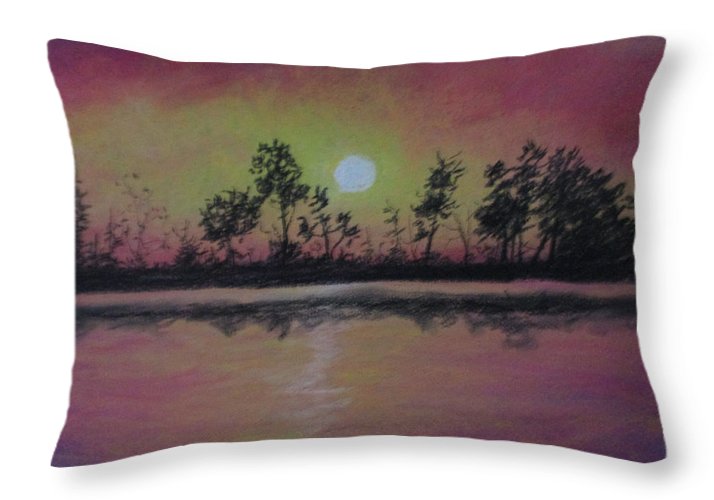 Cherry Pitted Sky - Throw Pillow
