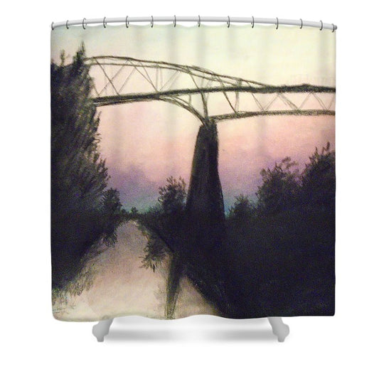 Cornwall's Bridge - Shower Curtain - Twinktrin