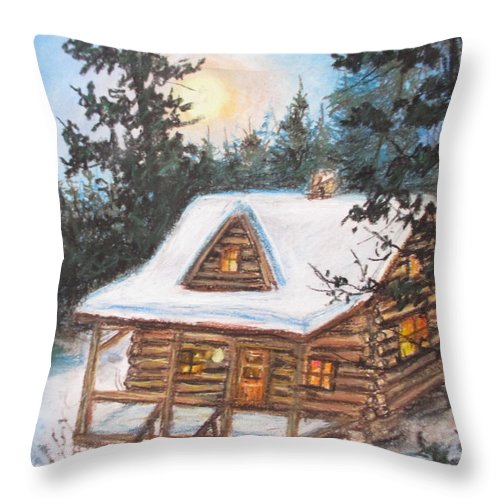 Cozy Cabin - Throw Pillow