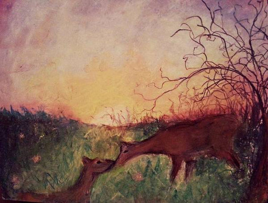 Deer Flight  - Art Print