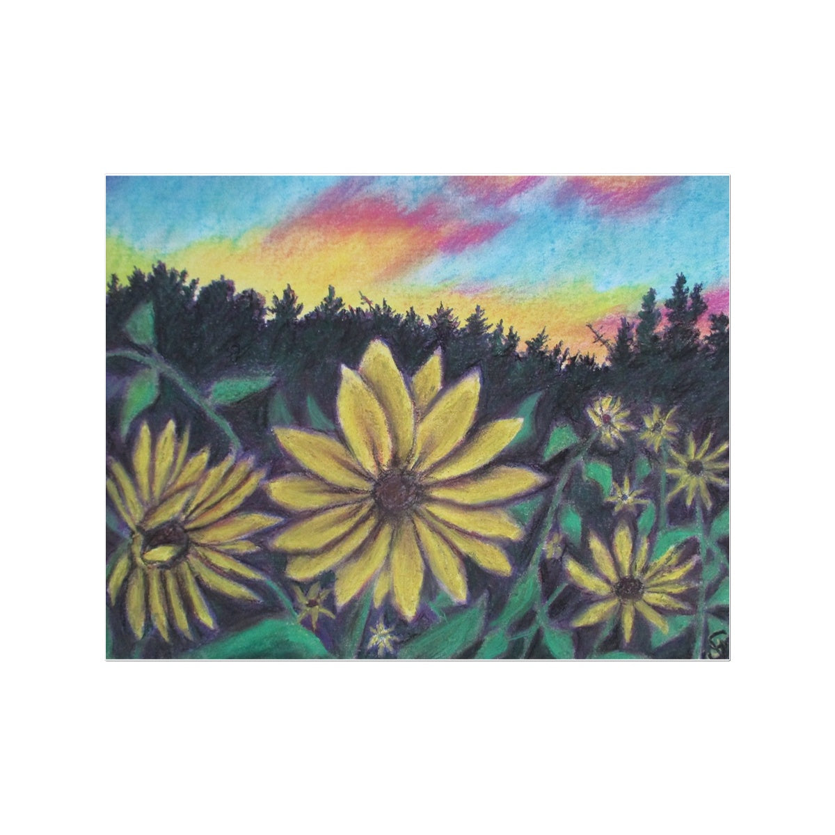 Sunflower Sunset ~ Temporary Tattoo