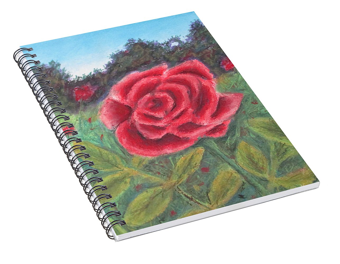 Field of Roses - Spiral Notebook