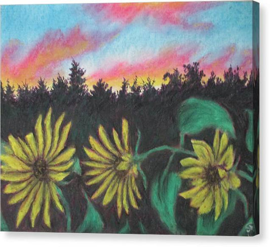 Flower Color Hour - Canvas Print