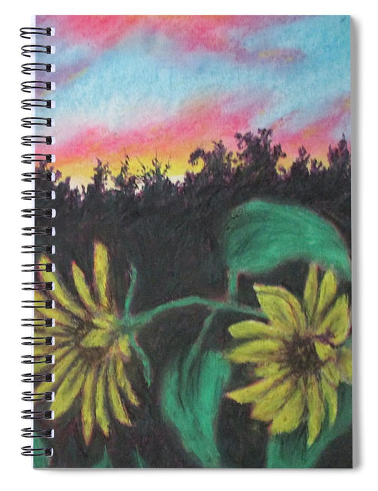 Flower Color Hour - Spiral Notebook