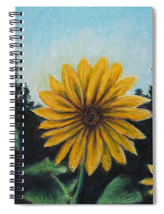 Flower of Sun - Spiral Notebook