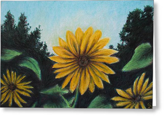 Flower of Sun - Greeting Card