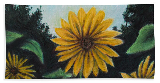 Flower of Sun - Beach Towel
